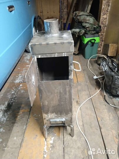 Печь вертикальная длительного горения в палатку
