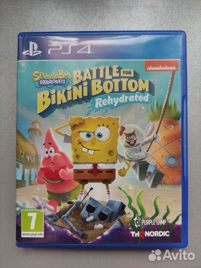 Диск ps4 Губка Боб