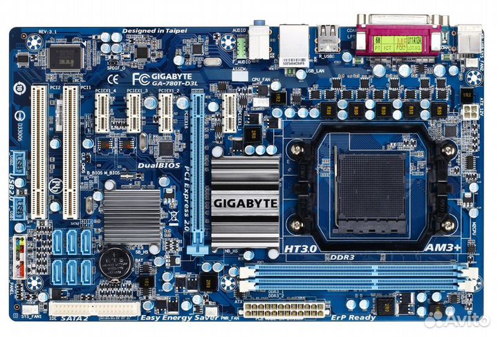 Материнская плата GA-770T-D3L AM3+ с процессором