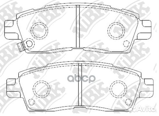 PN4802-nibk колодки дисковые задние Chevrolet