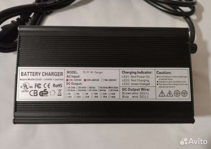 Зарядное устройство 54.6v 9a