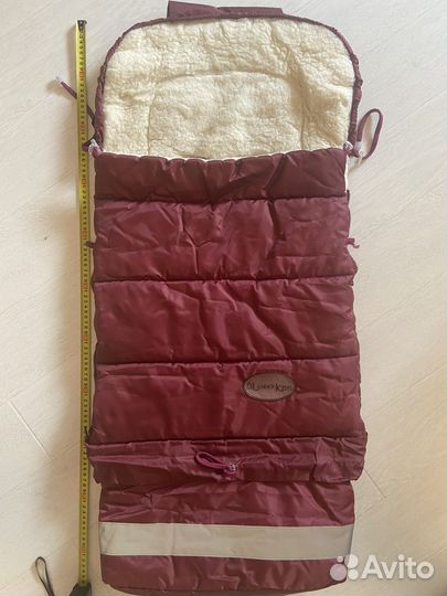 Меховой конверт в коляску овчина