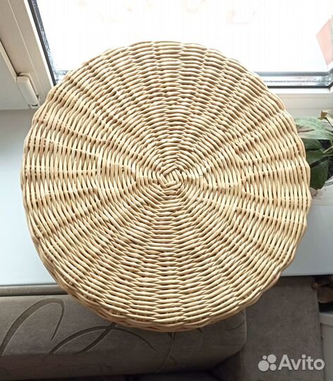 Пуфик в прихожую плетеная мебель дуб сканди новый