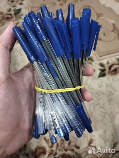 Ручки шариковые синие