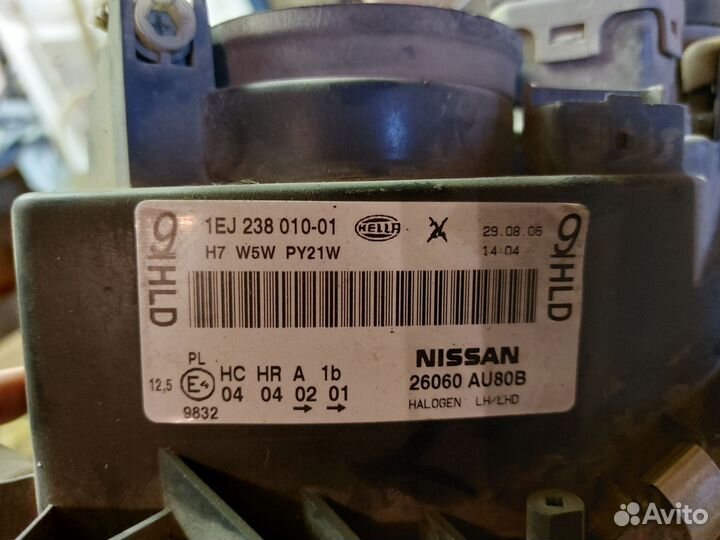 Фара от Nissan Primers р12
