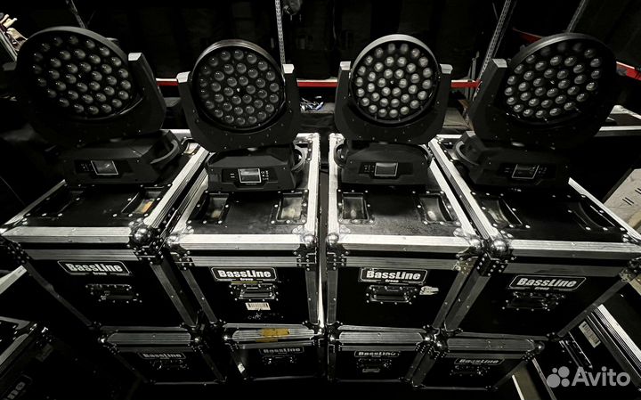 Вращающаяся голова LED Wash Zoom 36*18W rgbwa+Uv