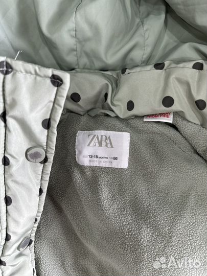 Куртка для девочки zara 80 86