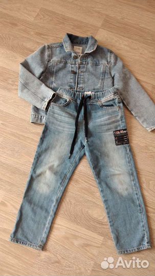 Джинсовый костюм для мальчика 116