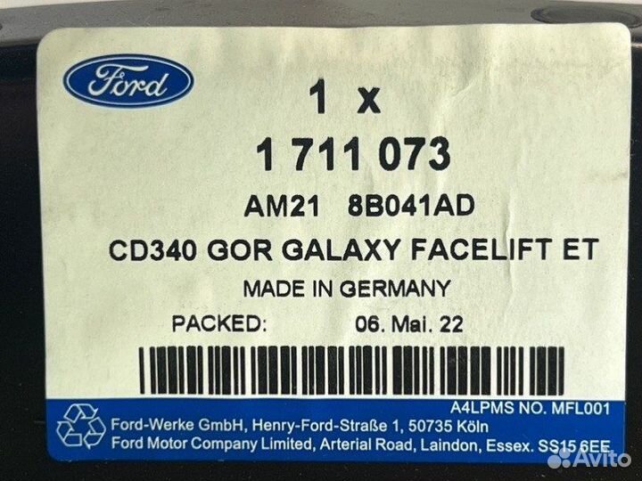 Панель передняя Телевизор Ford Galaxy 2 2006