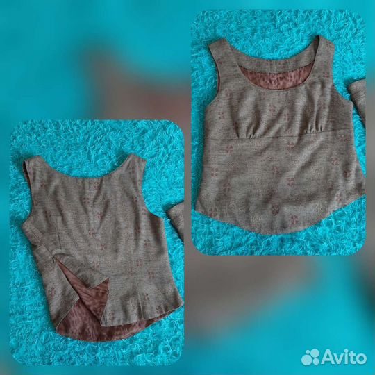 Юбка Sela Костюм жен юбка и топ, р.48