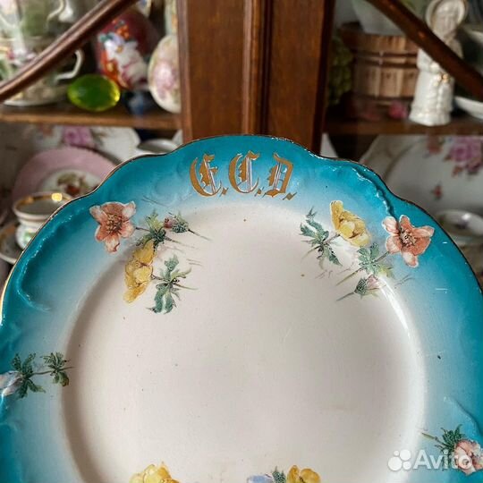 Царская редкая тарелка Кузнецов