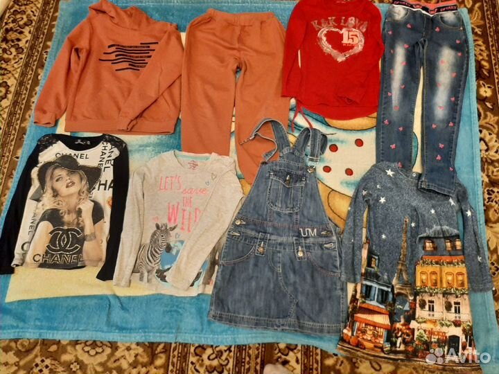 Пакет вещей для девочки. Рост 128