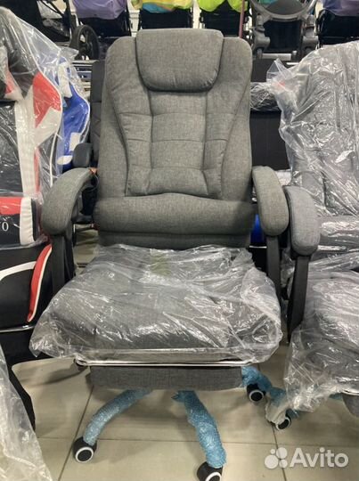 Кресло компьютерное тканьевое с массажем