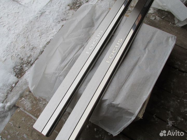 Накладки на пороги Ford focus 2 с 2005 - 2011 купе
