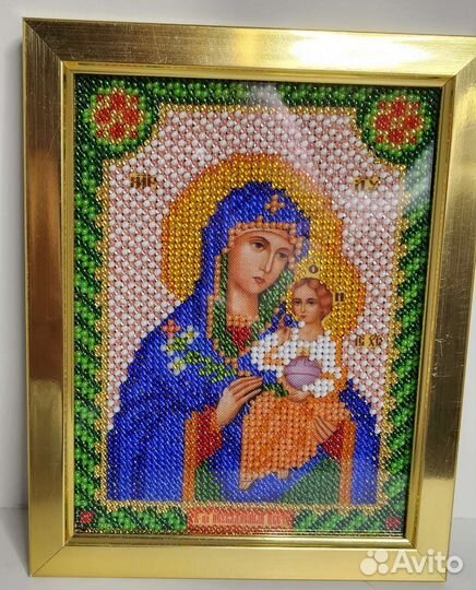 Иконы вышитые бисером Неувядаемый цвет