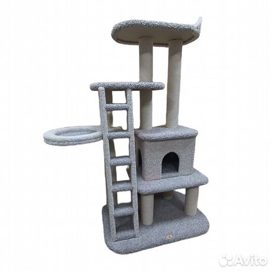 Комплекс для крупных кошек Теремок толстые столбы