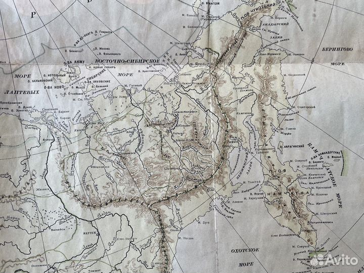 Карта севера СССР, 1928 год