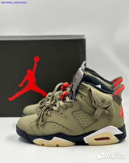 Кроссовки Nike Air Jordan 6 Retro x Travis Scott (Арт.54124)