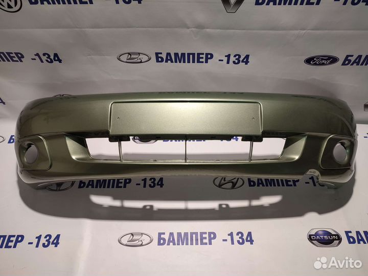 Бампер передний LADA kalina 1 Колумбийская зелень