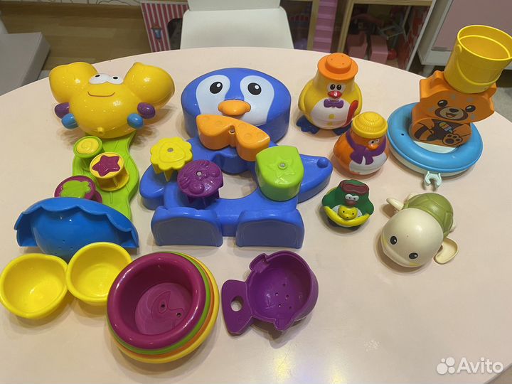 Игрушки для ванной пакетом