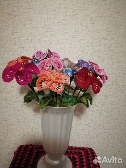 Цветы вязаные