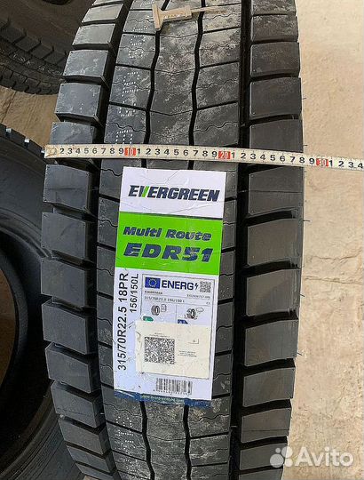 Шины Evergreen EDR51 315/70 R22,5, artp: 484