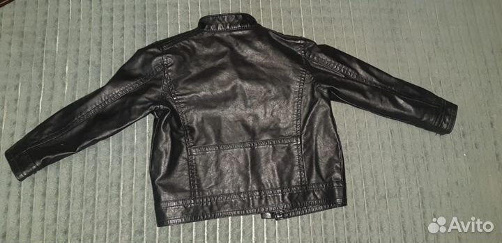 Кожаная куртка детская 92