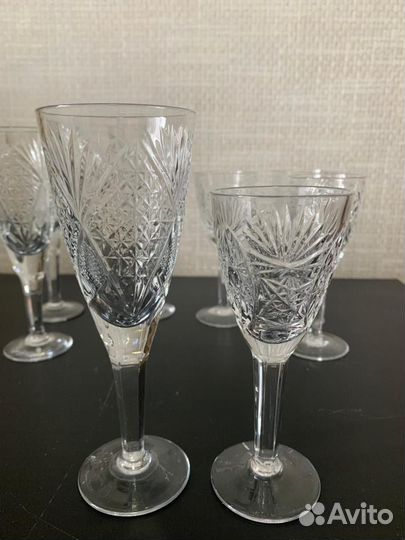 Фужеры и рюмки из хрусталя