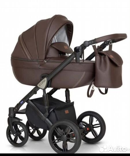 Коляска verdi mocca 3 в 1 эко кожа