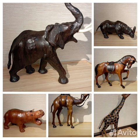 Фигурки животных (натуральная кожа). Индия