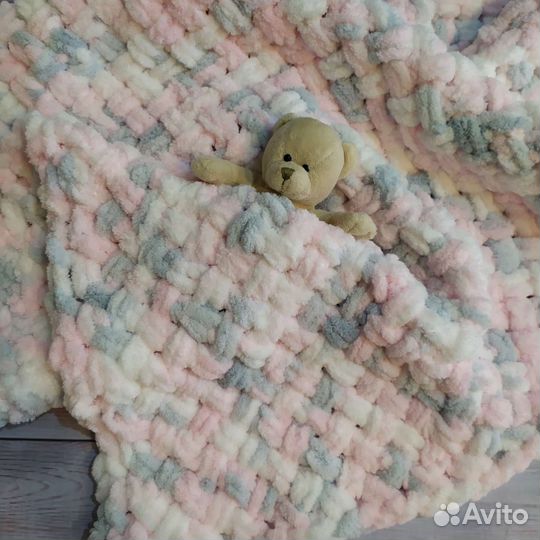 Плюшевый плед на выписку