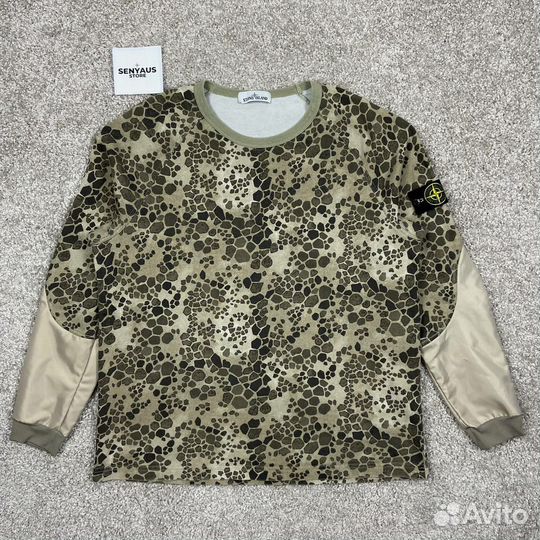 Свитшот stone island alligator camo sweatshirt