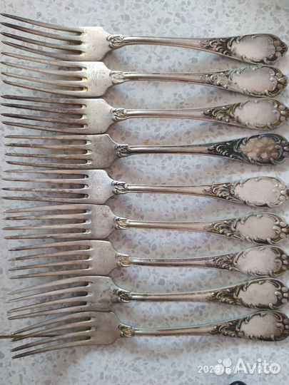 Столовые приборы мельхиор зиш и кольчугино бу