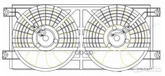 Э/вентилятор кондиц. для а/м SsangYong Kyron (0