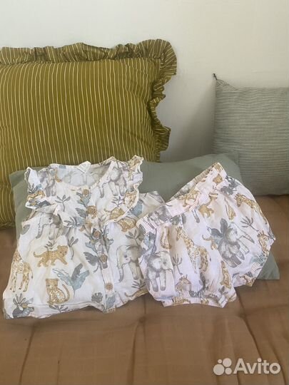 Блузка и шорты, костюмчик 68 h&m