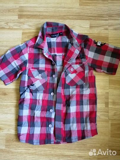 Рубашка на мальчика рост 116-122
