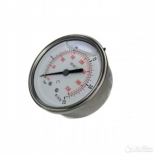 Манометр гидравлический осевой 1/4 (от 25 бар до 6