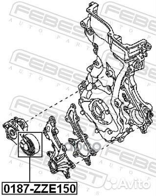 Ролик натяжной приводного ремня 0187ZZE150 Febest
