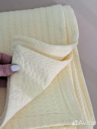 Плед детский новый из вязаного полотна