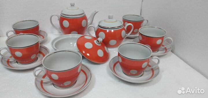 Чайный сервиз Горох СССР новый, салатники новое