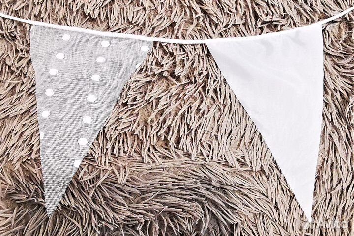 Гирлянда с флажками для свадьбы, кафе, выпускных