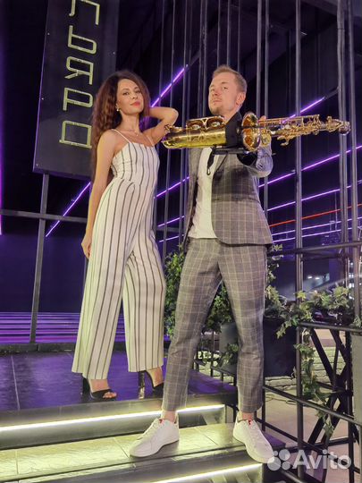 Живая музыка, вокал, певица, саксофон, дуэт