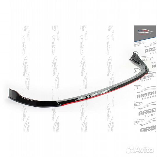 Сплиттер переднего бампера стиль GT-line Kia Ceed