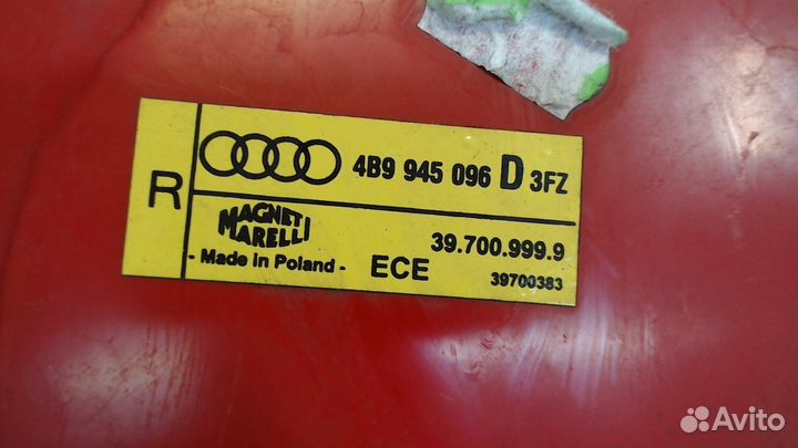 Фонарь (задний) Audi A6 (C5), 2000