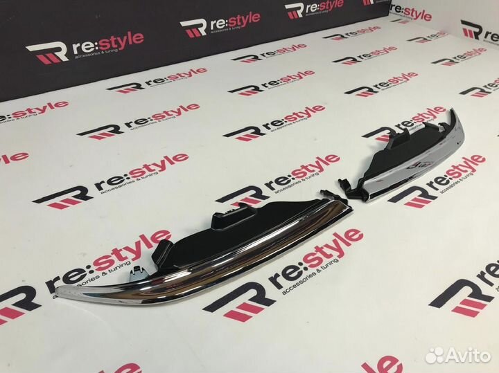 Ресницы фар Toyota Camry 55 14-17 Хром R2185