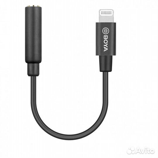 Переходник адаптер c trrs 3.5mm на Lightning boya