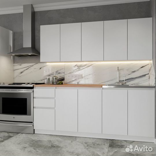 Готовый кухонный гарнитур, 2 м