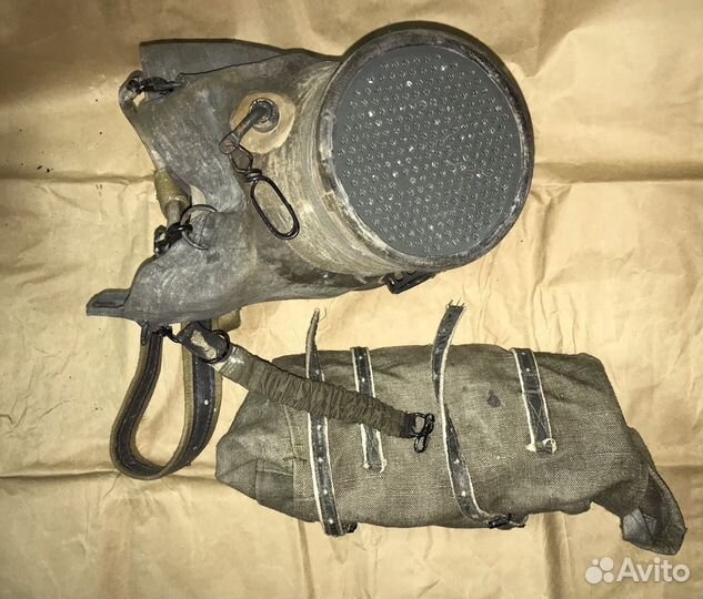 Милитари. Противогаз конский кпсф-1, оригинал
