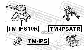 Опора двигателя toyota gaia/ipsum/picnc 96-01 п