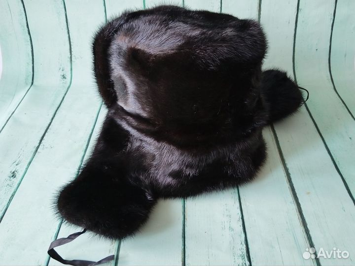 Шапка ушанка мужская норковая